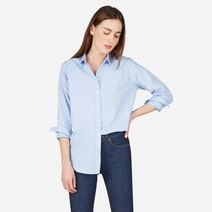 Everlane blue button down shirt